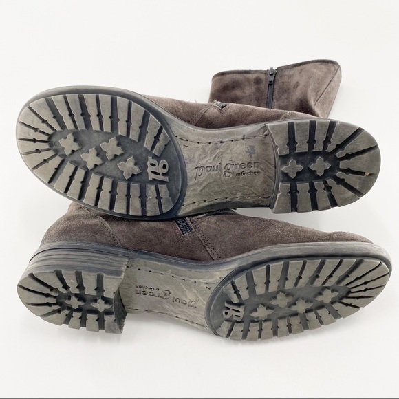 Paul Green Adison Dark Grey Suede Boots US Sz 9.5 - Picture 7 of 10